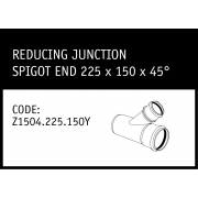 Marley Reducing Junction Spigot End 225 x 150 x 45° - Z1504.225.150Y
